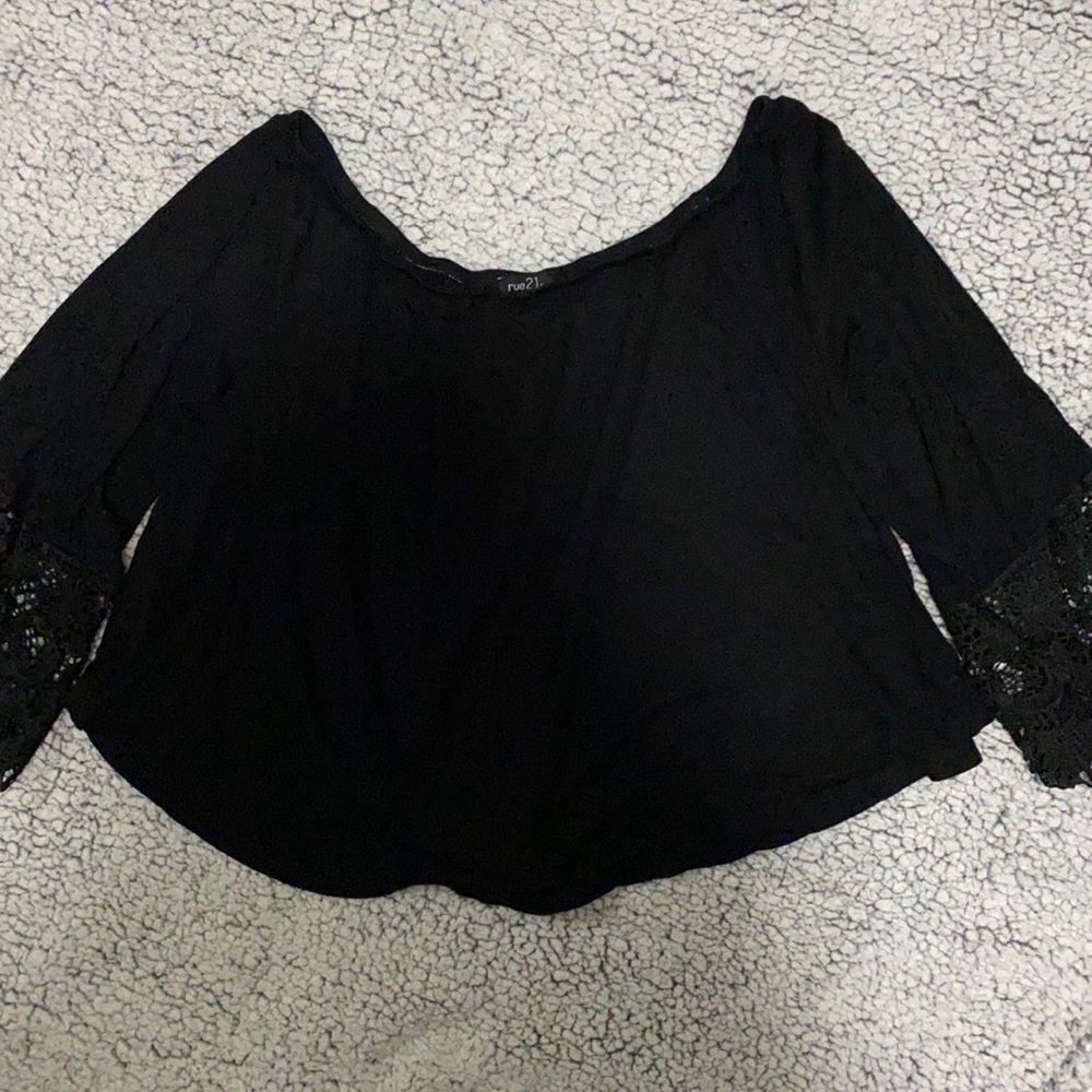 Off-The-Shoulder Long Sleeve Top